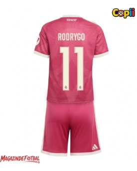 Real Madrid Rodrygo Goes #11 Echipament de Fotbal Replică 2026-27 Copii Treilea (+ Șorturi)